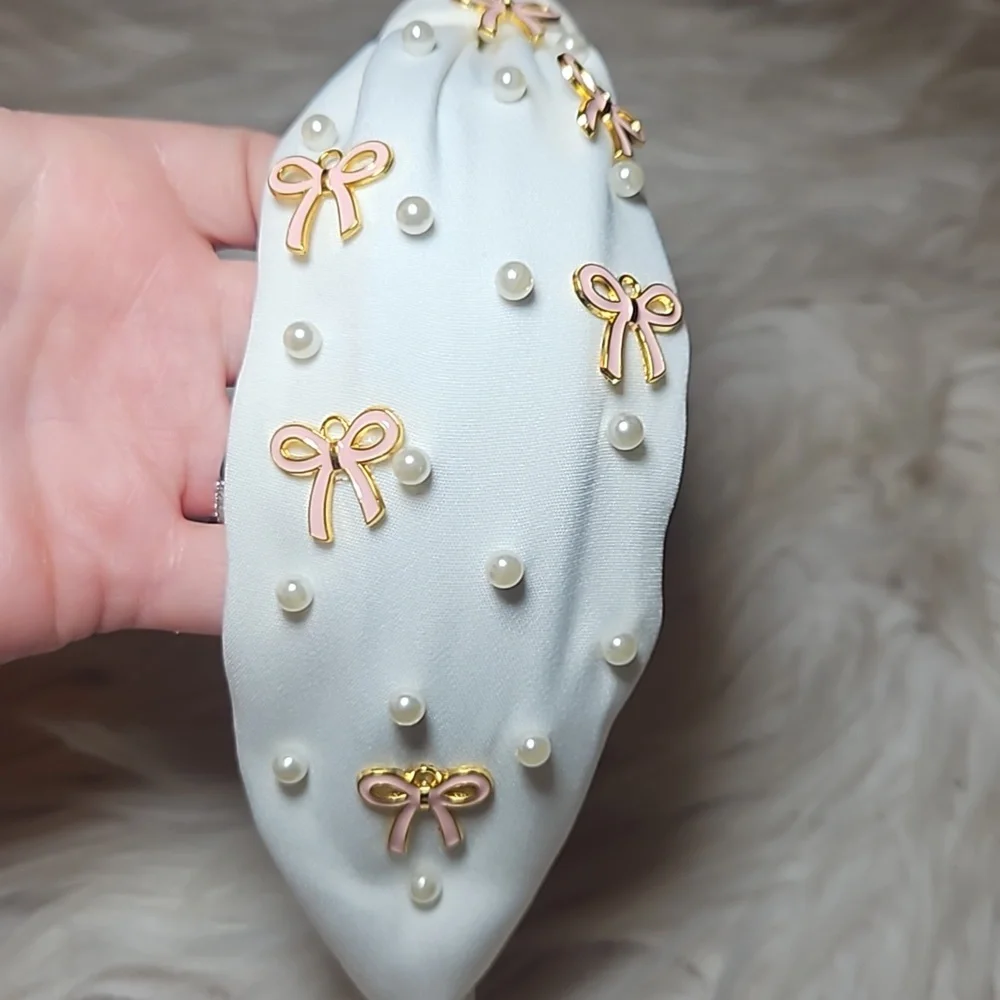 Bow&Pearl Headband - Celestial Glow - Picture 3 of 8